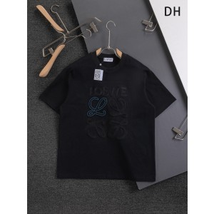 로에베(LOEWE) 더블 컬러 자수 로고 반팔 티셔츠 의류