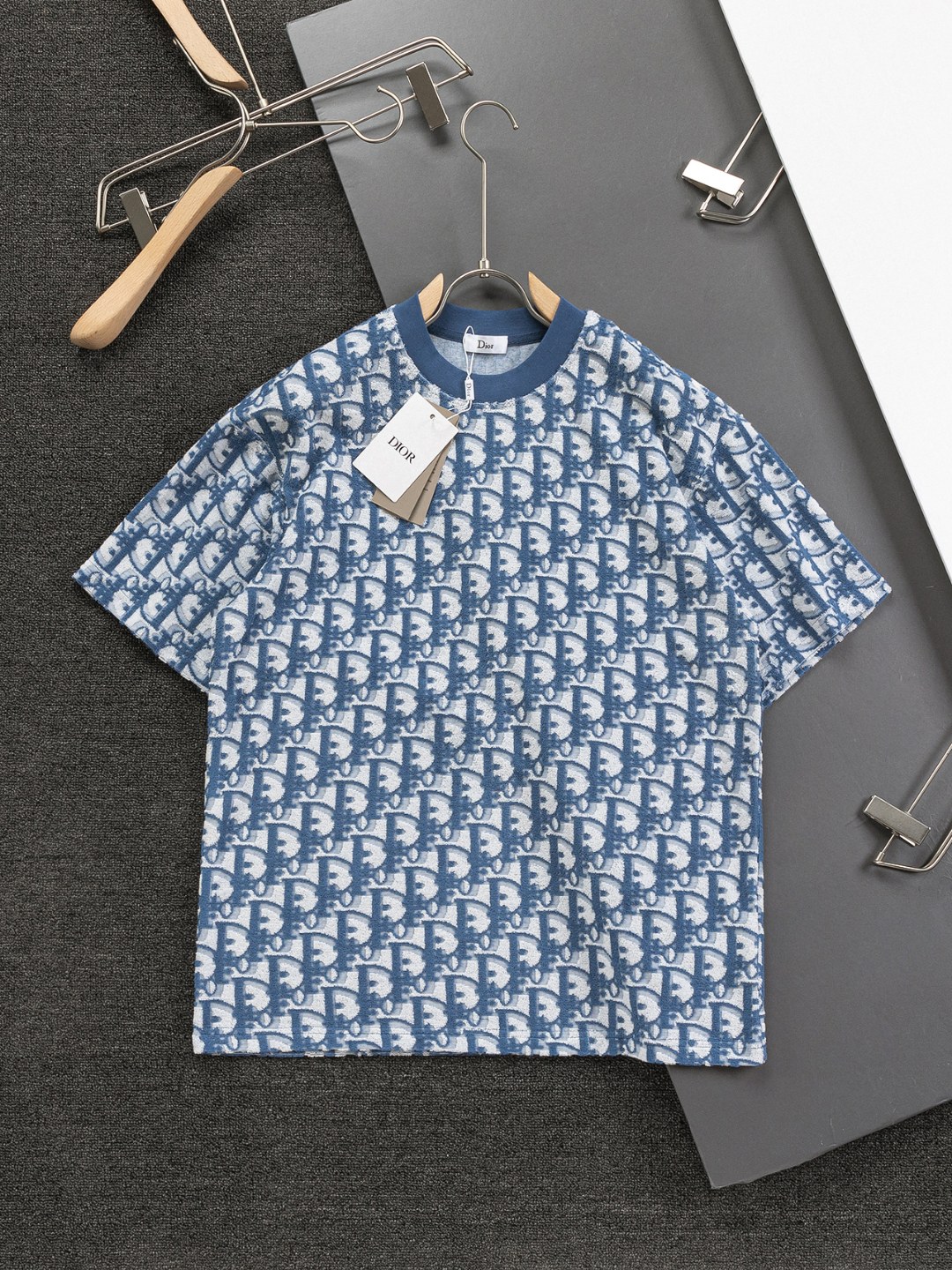 디올(DIOR) CD 오블리크 자카드 반팔 티셔츠 의류