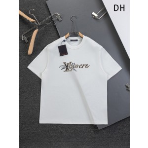 루이비통(LV) 폭스 레터링 자수 반팔 티셔츠 의류