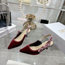 디올(DIor) CD 나비 장식 스틸레토 뮬 구두 신발