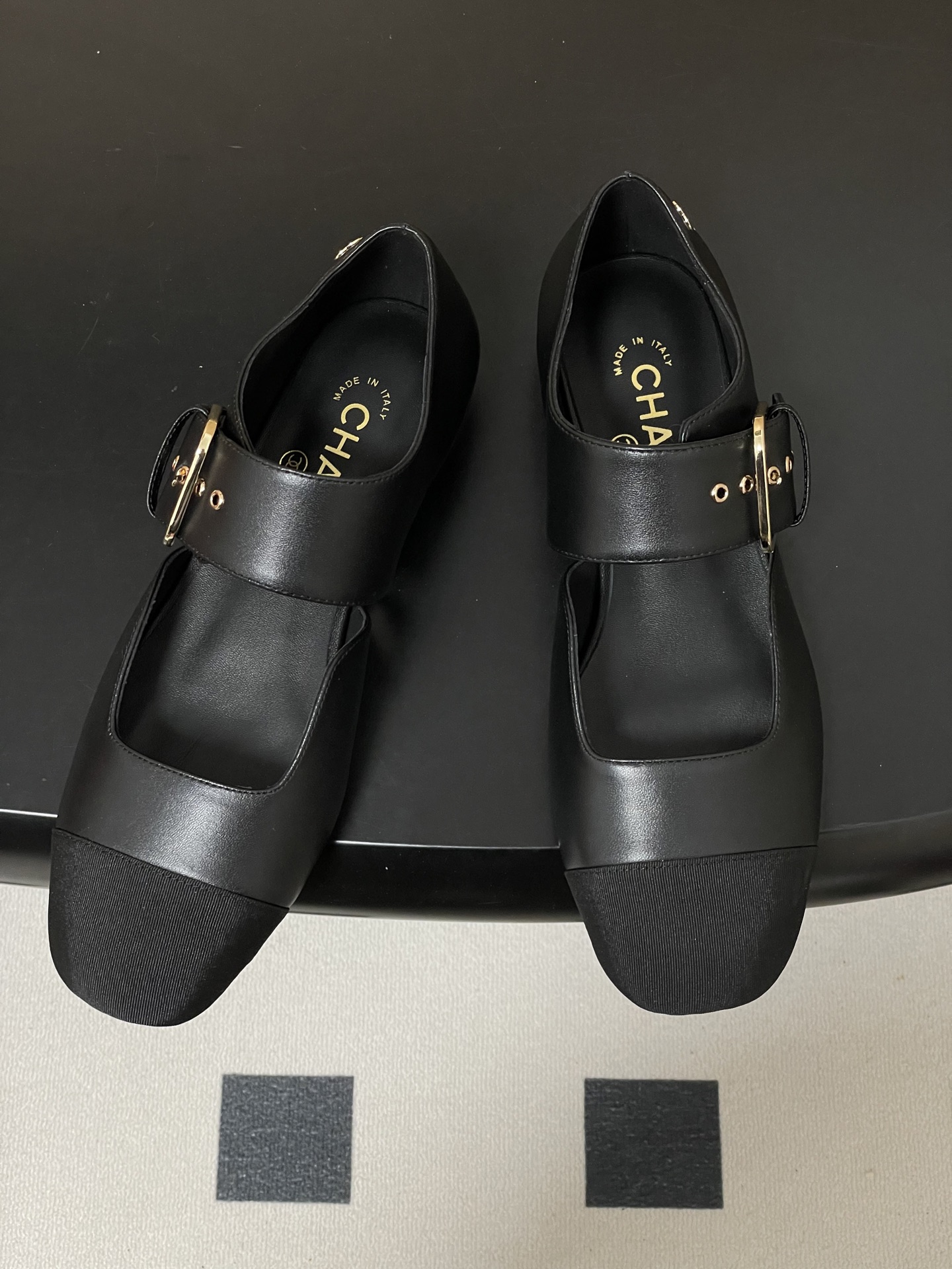 샤넬(Chanel) 26P 신상 투톤 스퀘어토 메리제인 플랫 슈즈 단화 신발