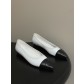 샤넬(Chanel) 26P 스틸레토 배색 발레리나 플랫 슈즈 구두 신발
