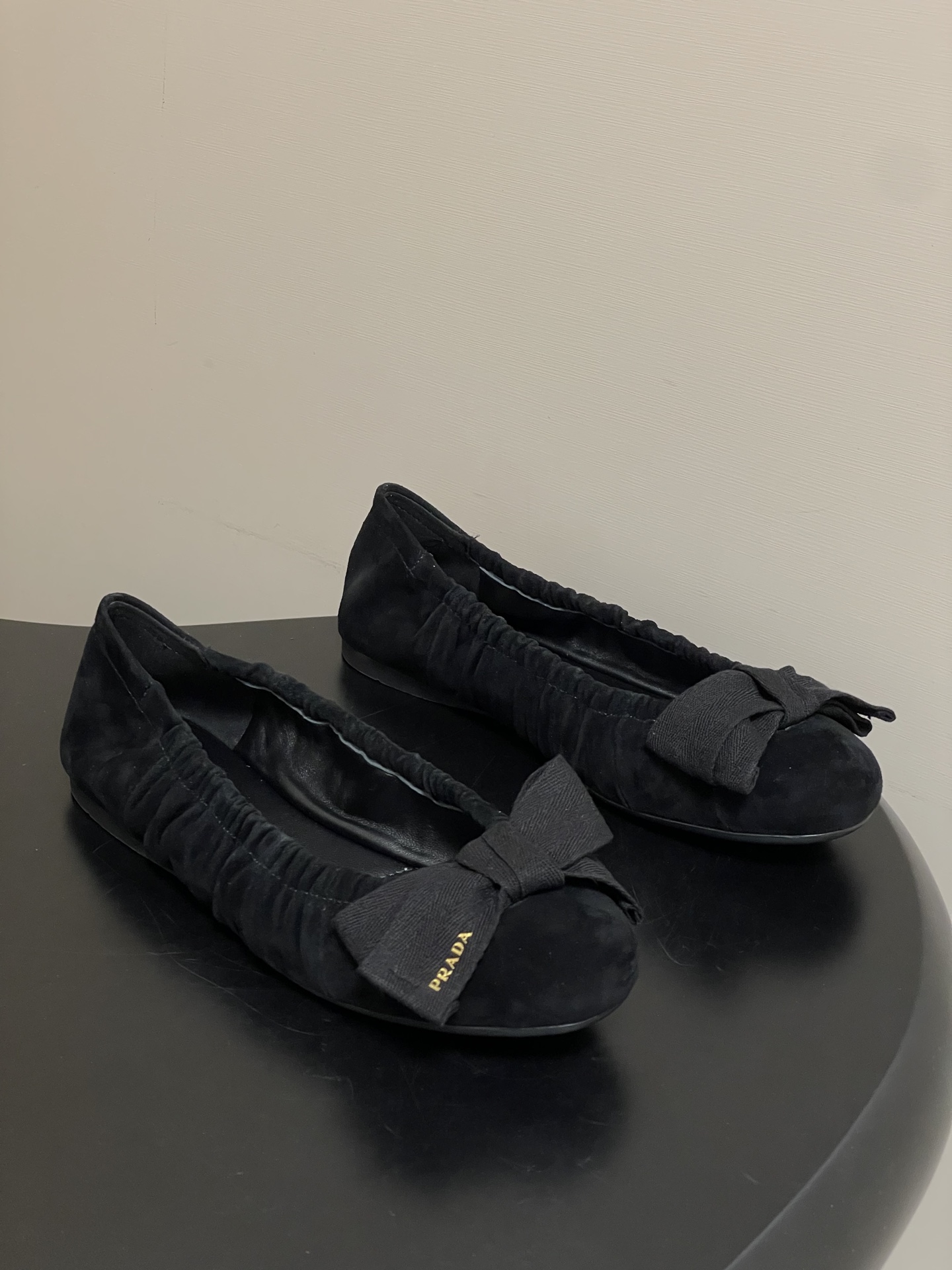 프라다(Prada) 프렌치 빅 리본 발레리나 플랫 슈즈 로퍼 단화 신발