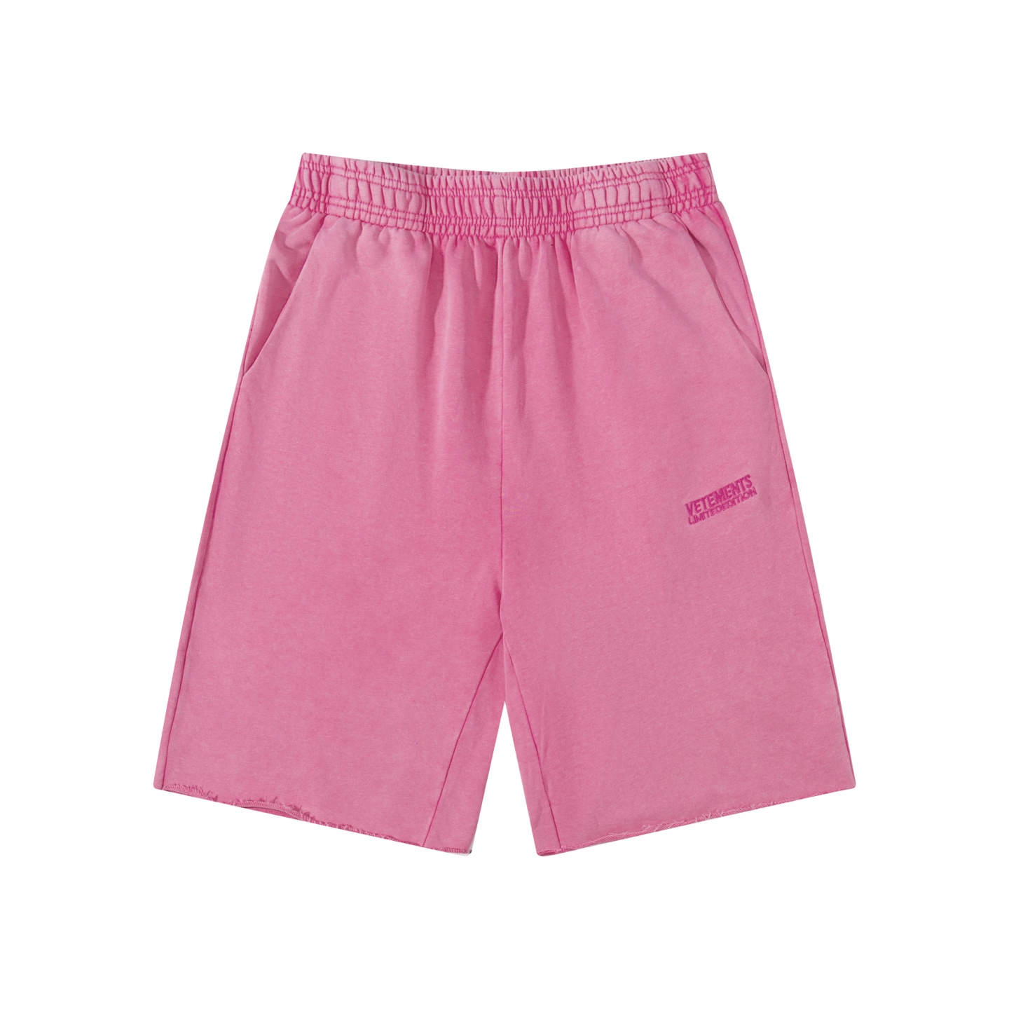 베트멍(VETEMENTS) 로고 자수 워싱 스웨트 쇼츠 의류