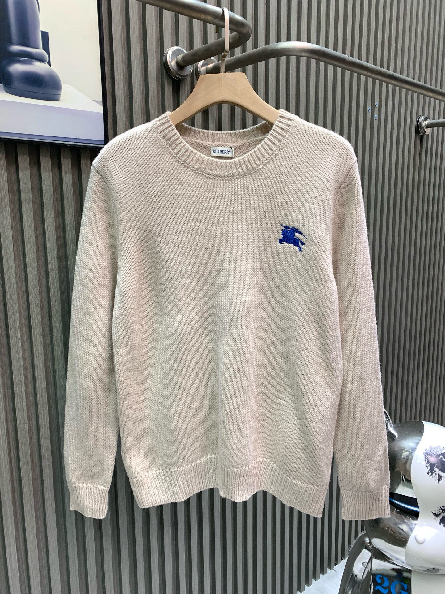 버버리(BURBERRY) 로고 자수 울 니트 의류