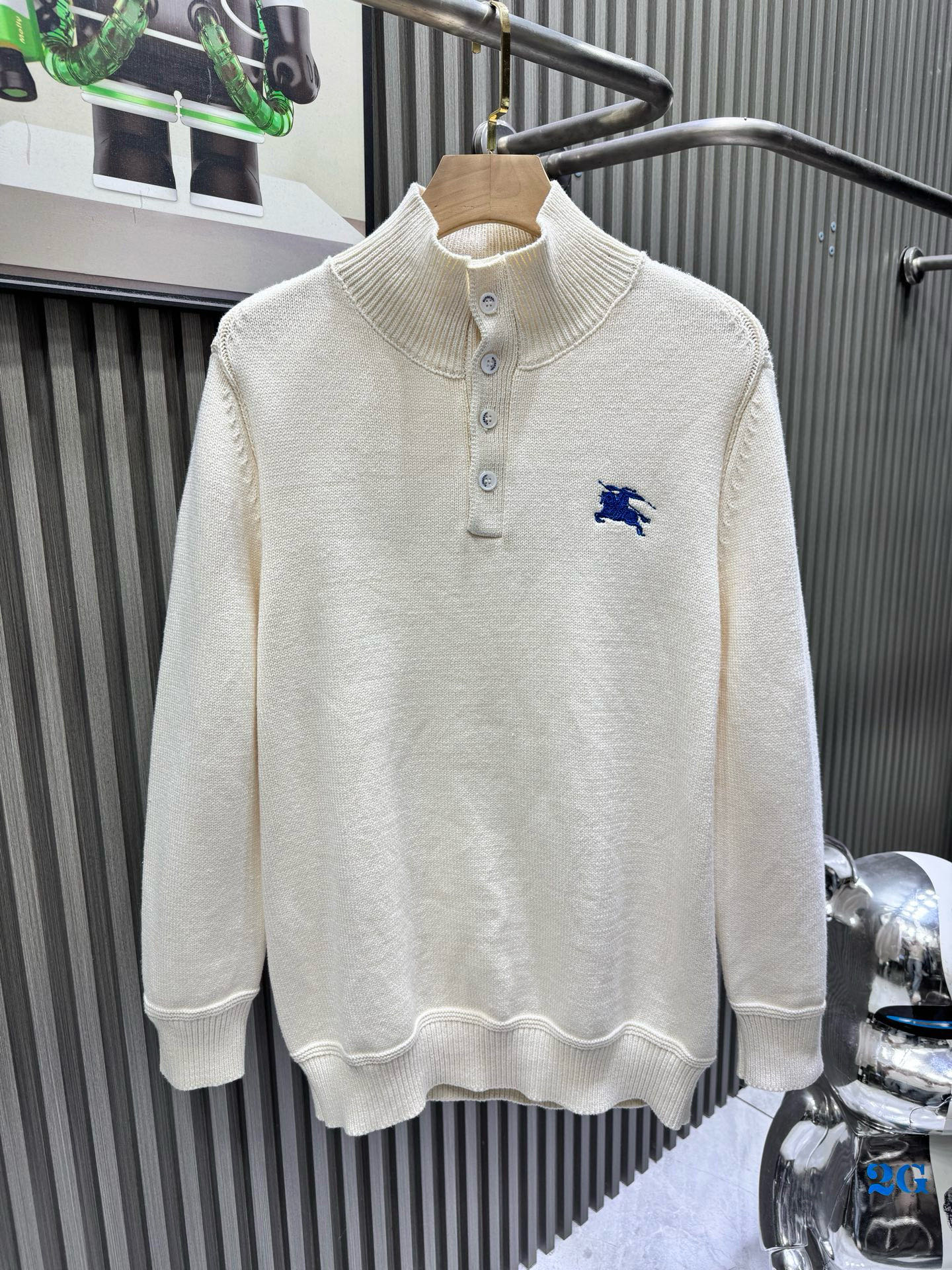 버버리(BURBERRY) 로고 하이넥 니트 의류