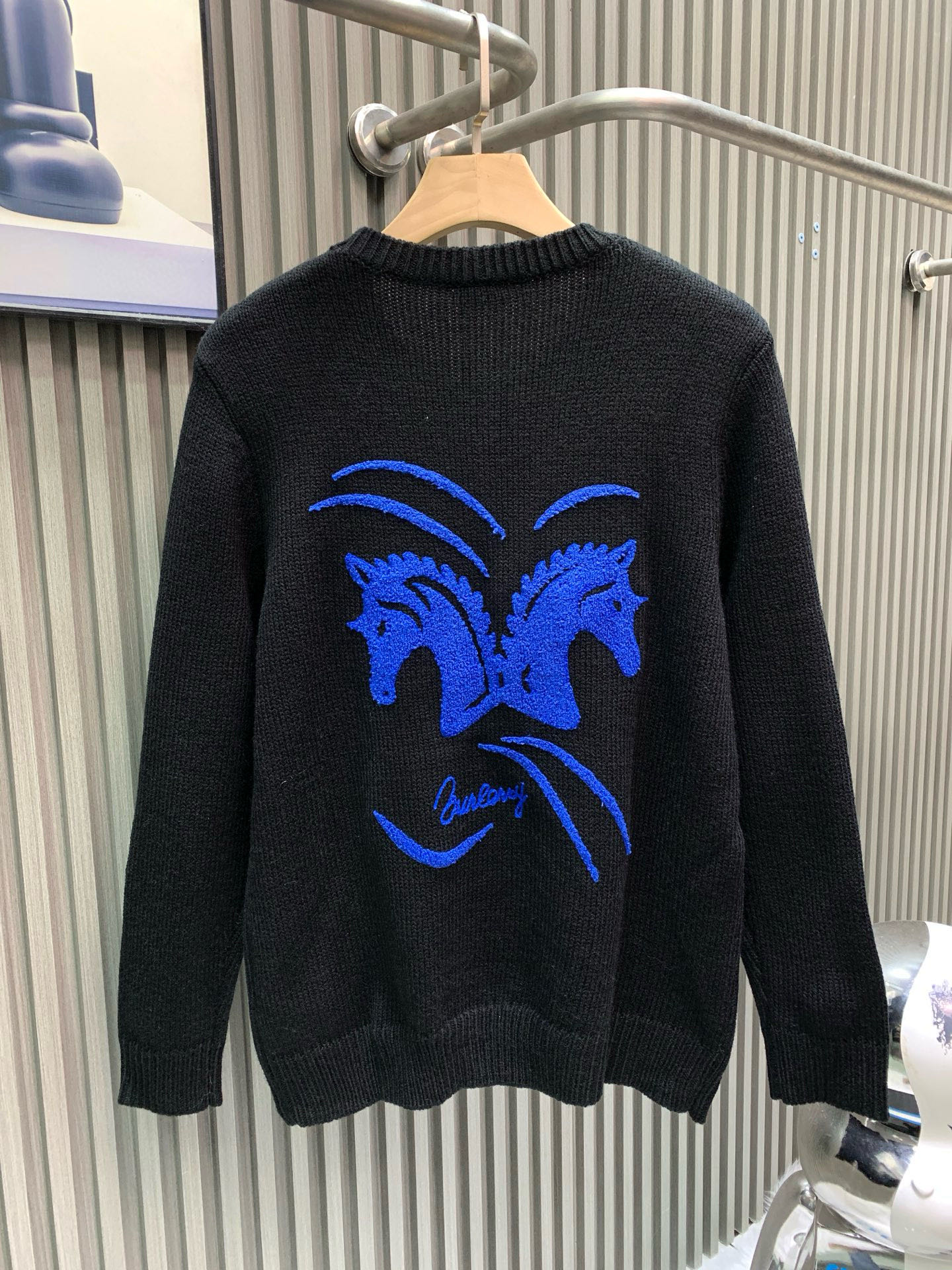 버버리(BURBERRY) 로고 자수 울 니트 의류