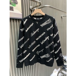 발렌시아가(BALENCIAGA) 오버 로고 니트 의류