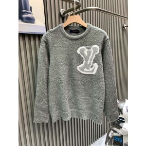 루이비통(LV) 미러 로고 인타르시아 니트 의류