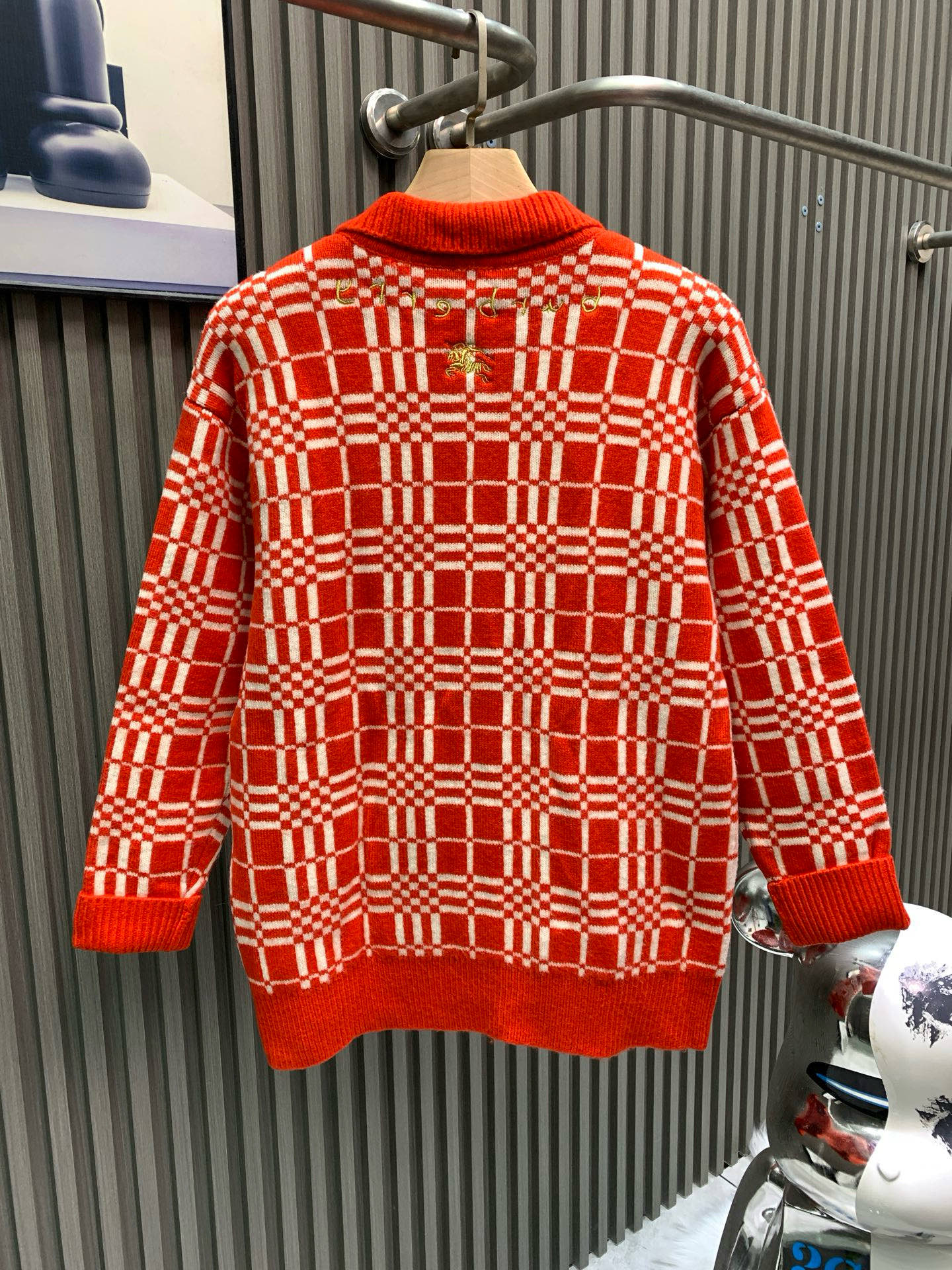 버버리(BURBERRY) 체크 자카드 가디건 의류