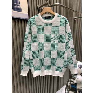 루이비통(LV) 그린 체커보드 라운드 니트 의류