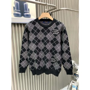 루이비통(LV) 다이아 체크 캐시미어 블렌드 니트 의류