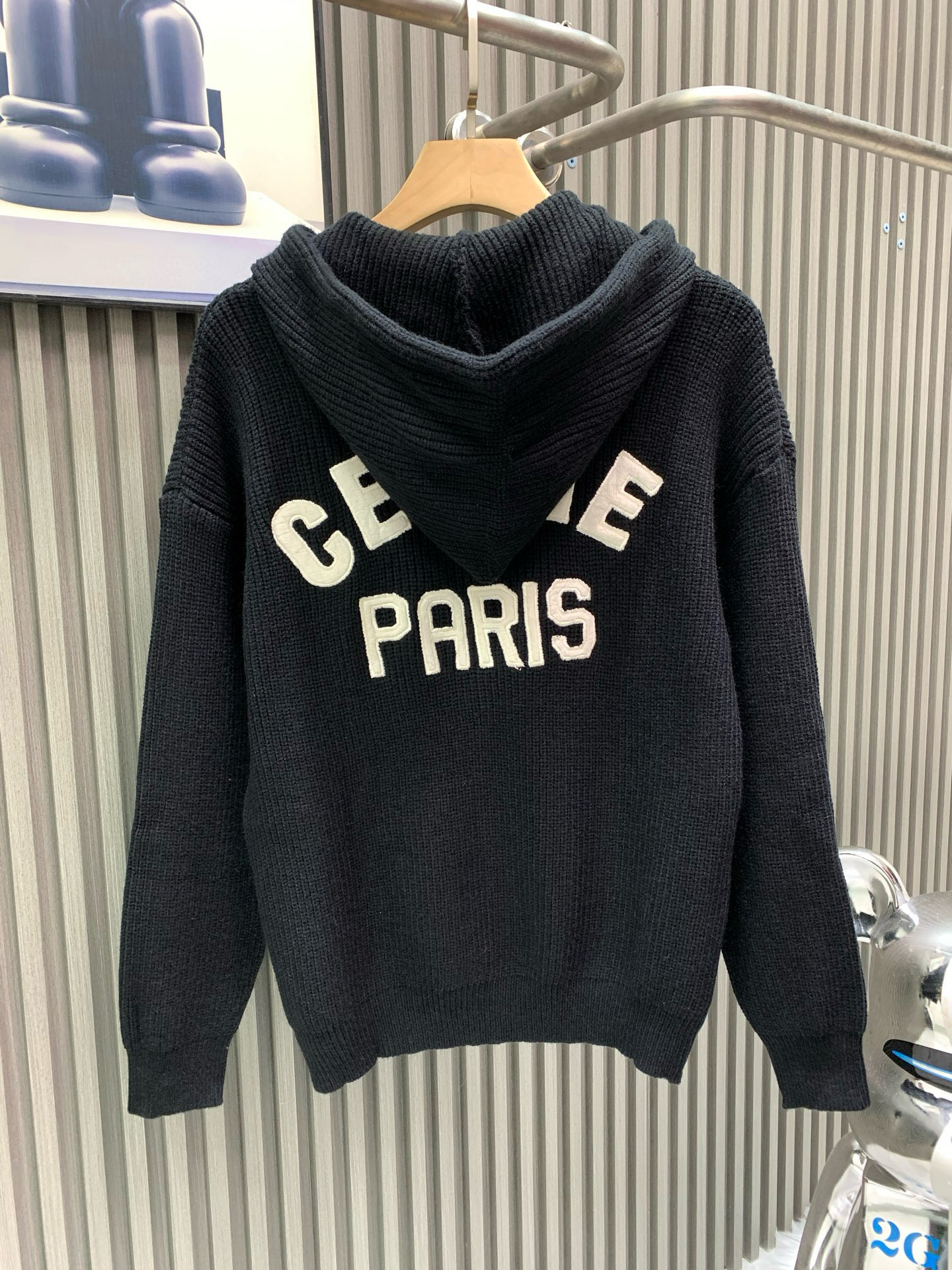 셀린느(CELINE) 로고 자수 니트 스웻 의류