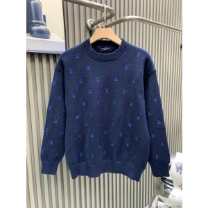 루이비통(LV) 풀 로고 스몰 자수 라운드 니트 의류