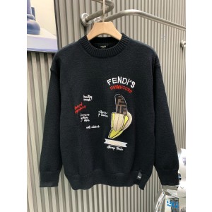 펜디(FENDI) 로고 푸드 그래픽 라운드 니트 의류