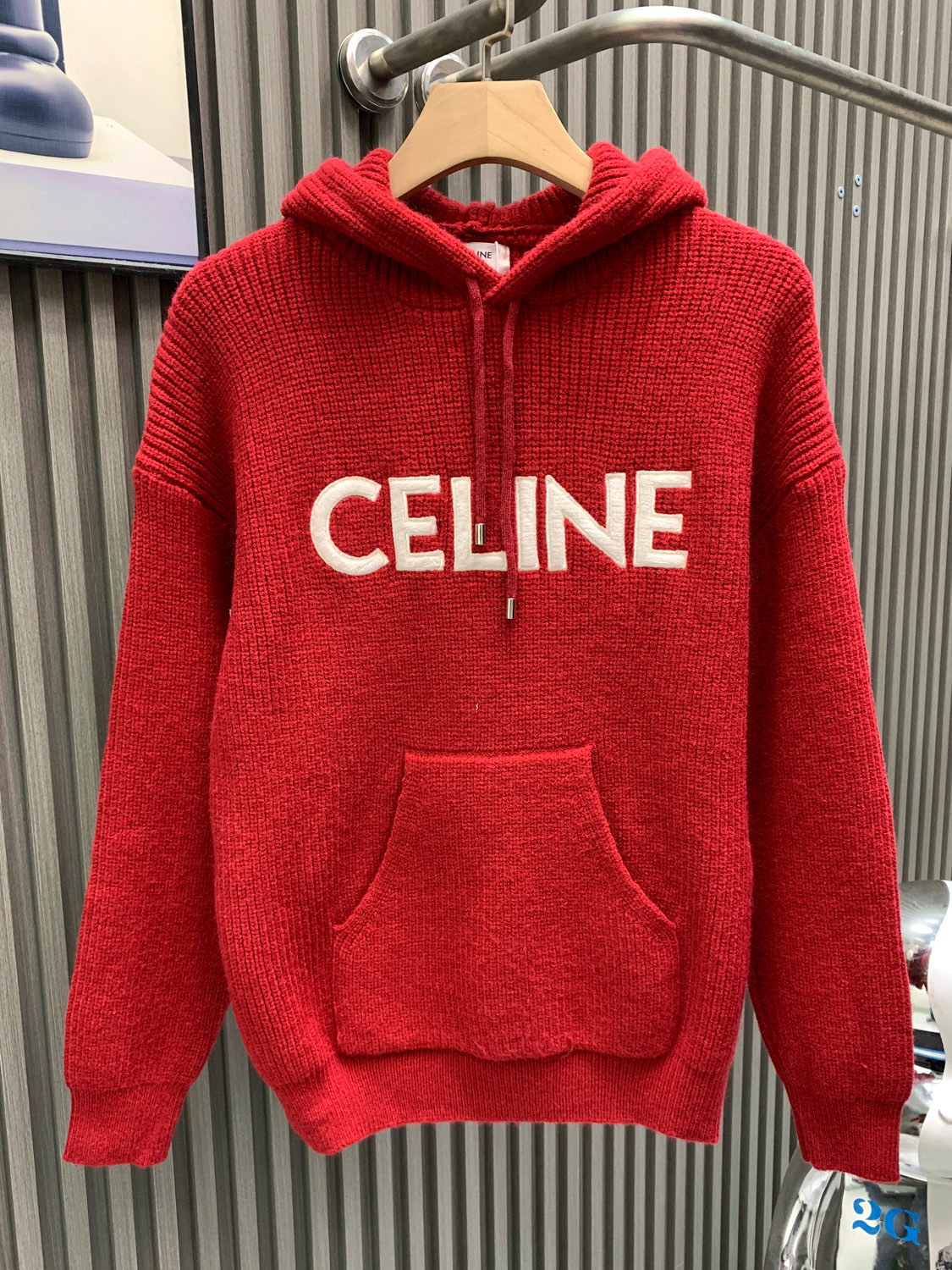 셀린느(CELINE) 로고 후드 니트 스웨터 의류