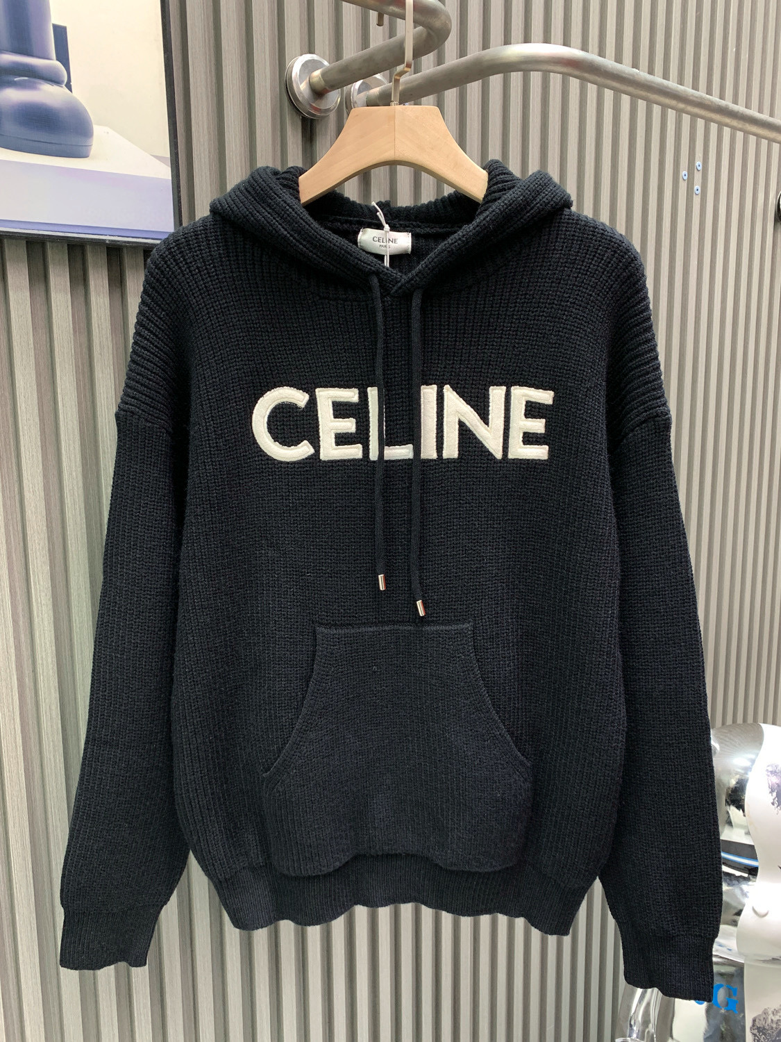 셀린느(CELINE) 로고 후드 니트 스웨터 의류