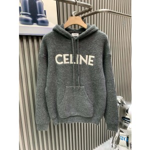 셀린느(CELINE) 로고 후드 니트 스웨터 의류