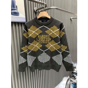 루이비통(LV) 다미에 아가일 자카드 라운드 니트 의류