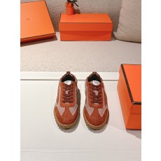 에르메스(HERMES) 스웨이드 고트 레더 스니커즈 신발