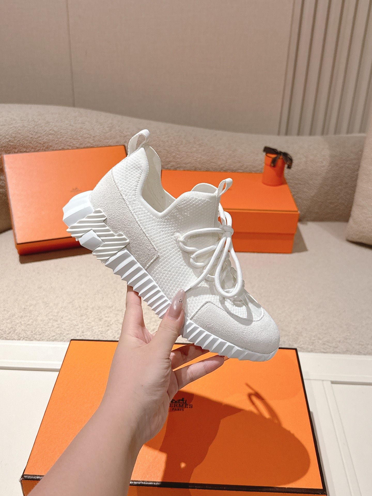 에르메스(HERMES) 클래식 커플 어글리 스니커즈 신발