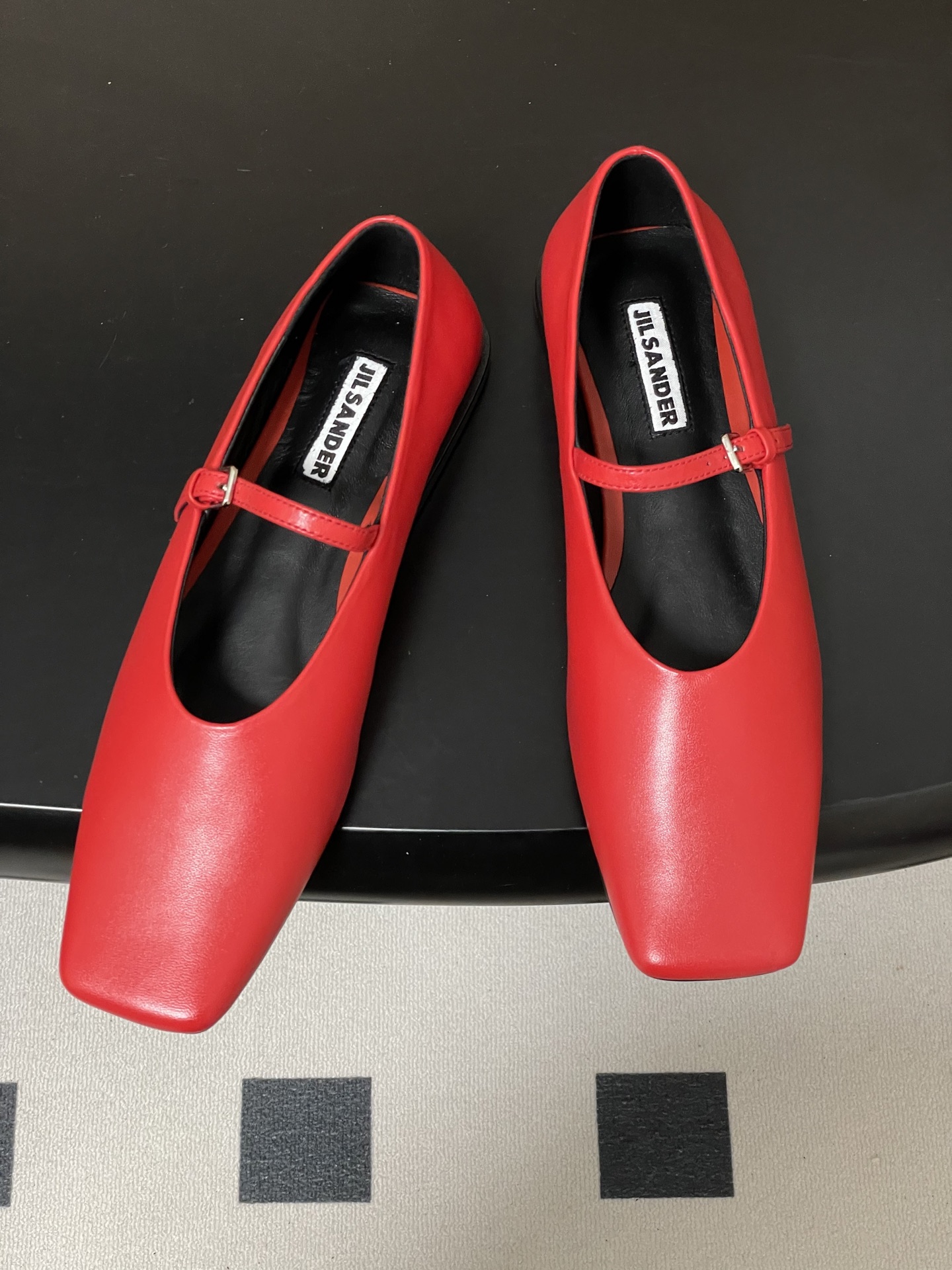 질 샌더(Jil Sander) 스퀘어토 메리제인 단화 플랫 슈즈 신발