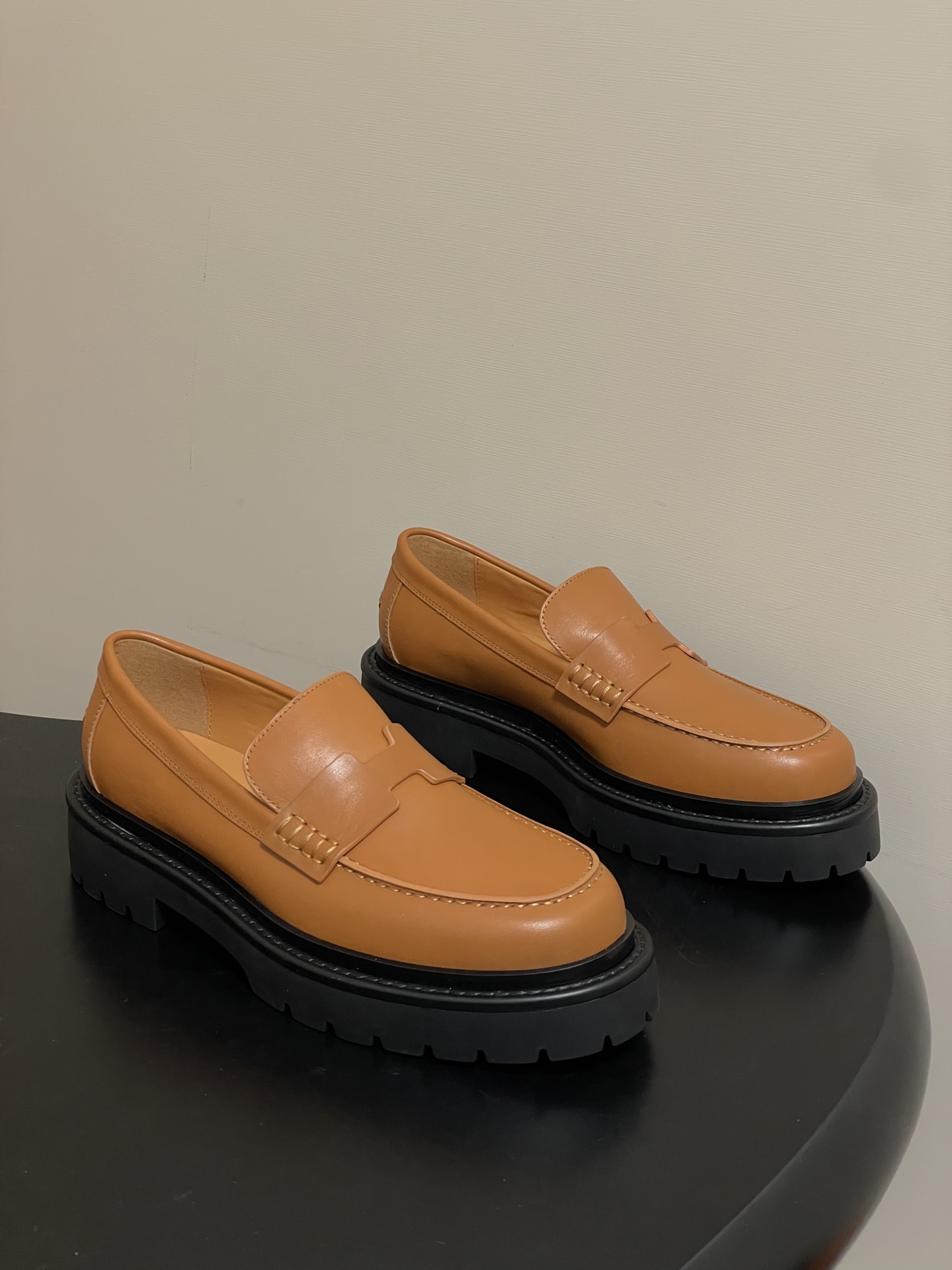 에르메스(Hermes) 아이콘 켈리 버클 플랫폼 로퍼 구두 신발