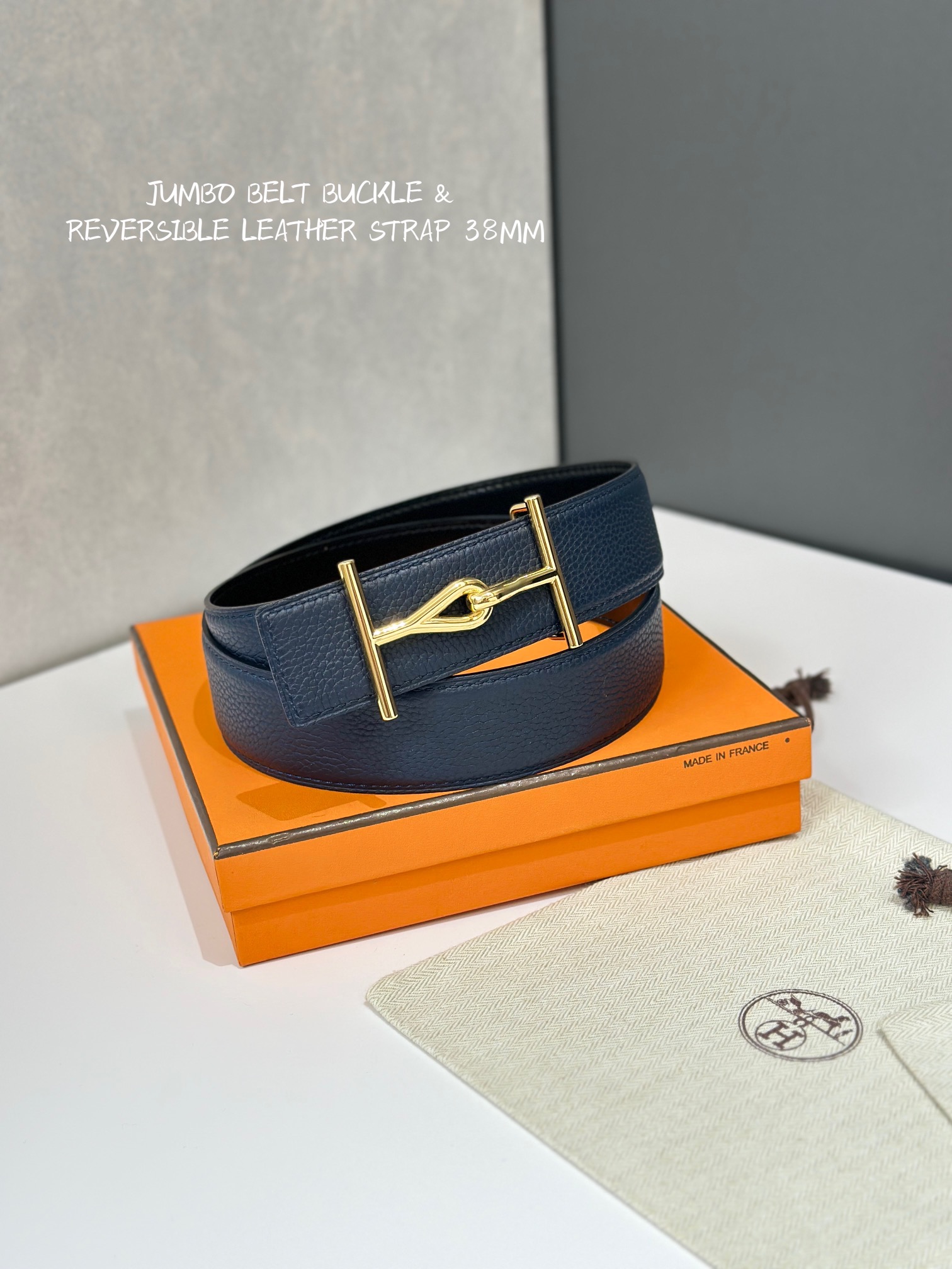 에르메스(HERMES) Jumbo 버클 리버서블 가죽 벨트 악세사리