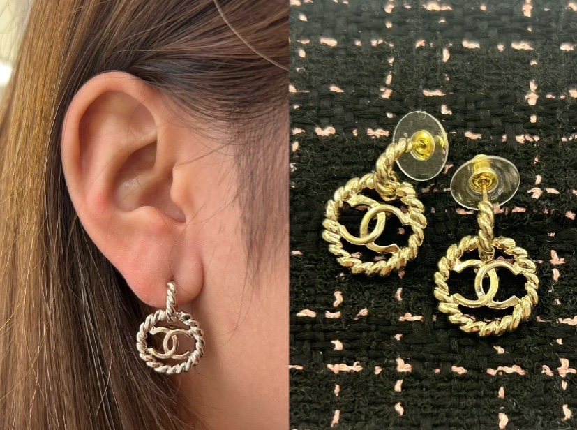 샤넬(CHANEL) 트위스트 후프 귀걸이 악세사리