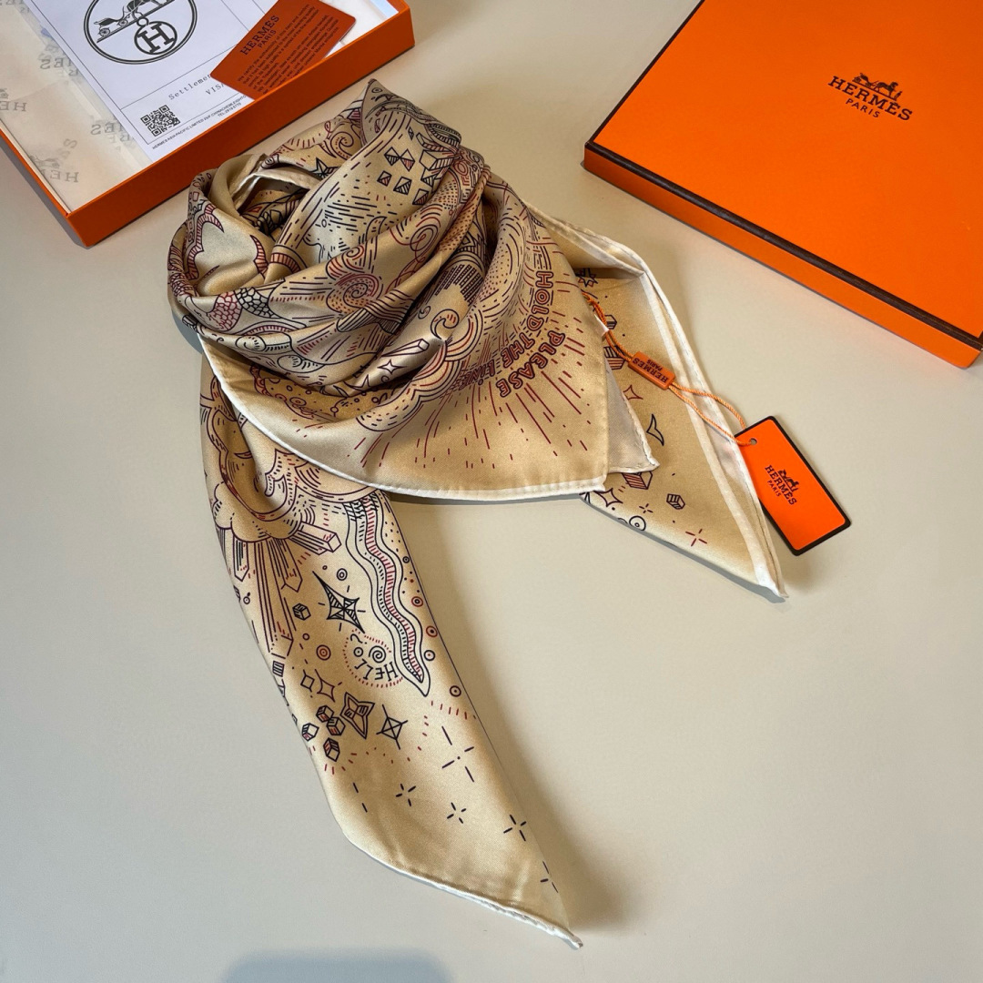 에르메스(HERMES) 실크 까레 스카프