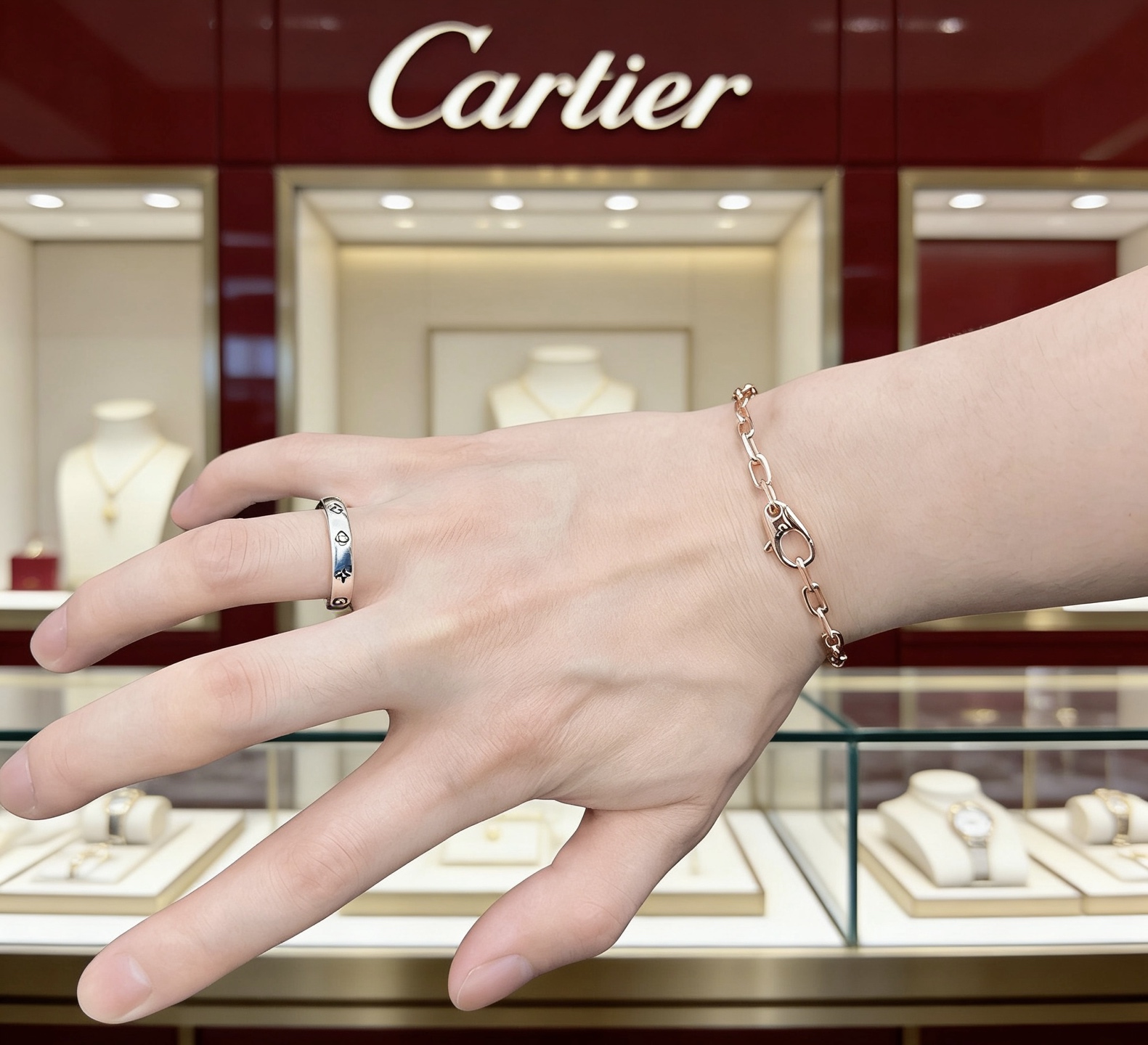 까르띠에(Cartier) 링 모티브 브레이슬릿 팔찌 악세사리