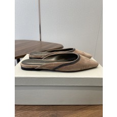 Brunello Cucinelli BC 브루넬로 쿠치넬리 체인 스퀘어토 뮬 슬리퍼 신발