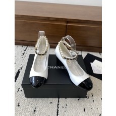 샤넬(CHANEL) 체인 진주 메리제인 구두 신발