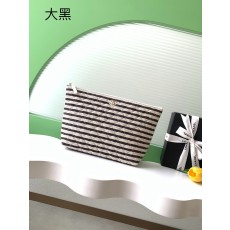 샤넬(CHANEL) 26C 블랙 스트라이프 클러치 백 가방 (라지)