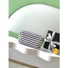 샤넬(CHANEL) 26C 네이비 스트라이프 미니 클러치 파우치 백 가방