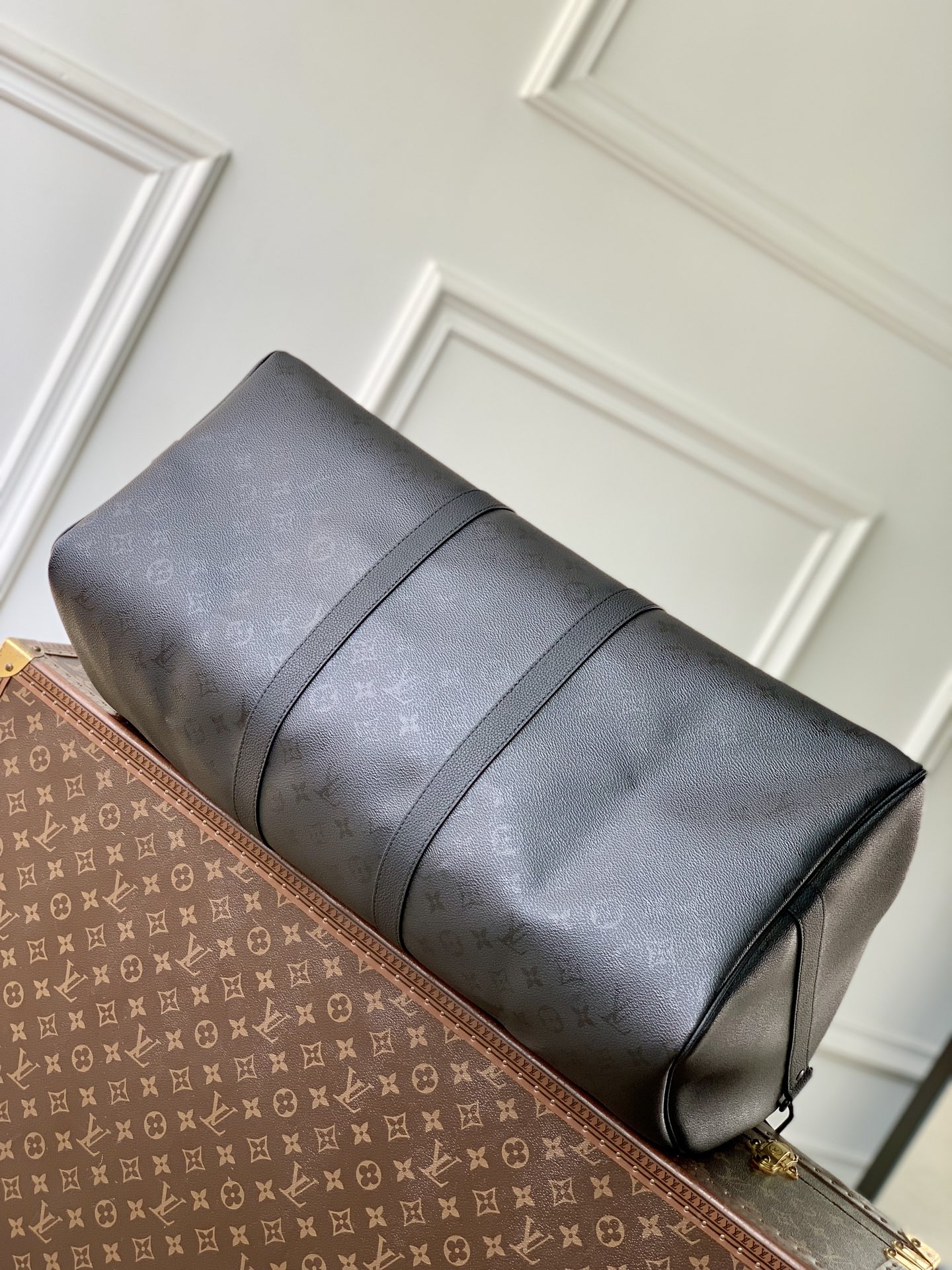 루이비통(LV) Keepall Bandoulière 키폴 반둘리에 55 여행 가방 (모노그램 미드나잇)