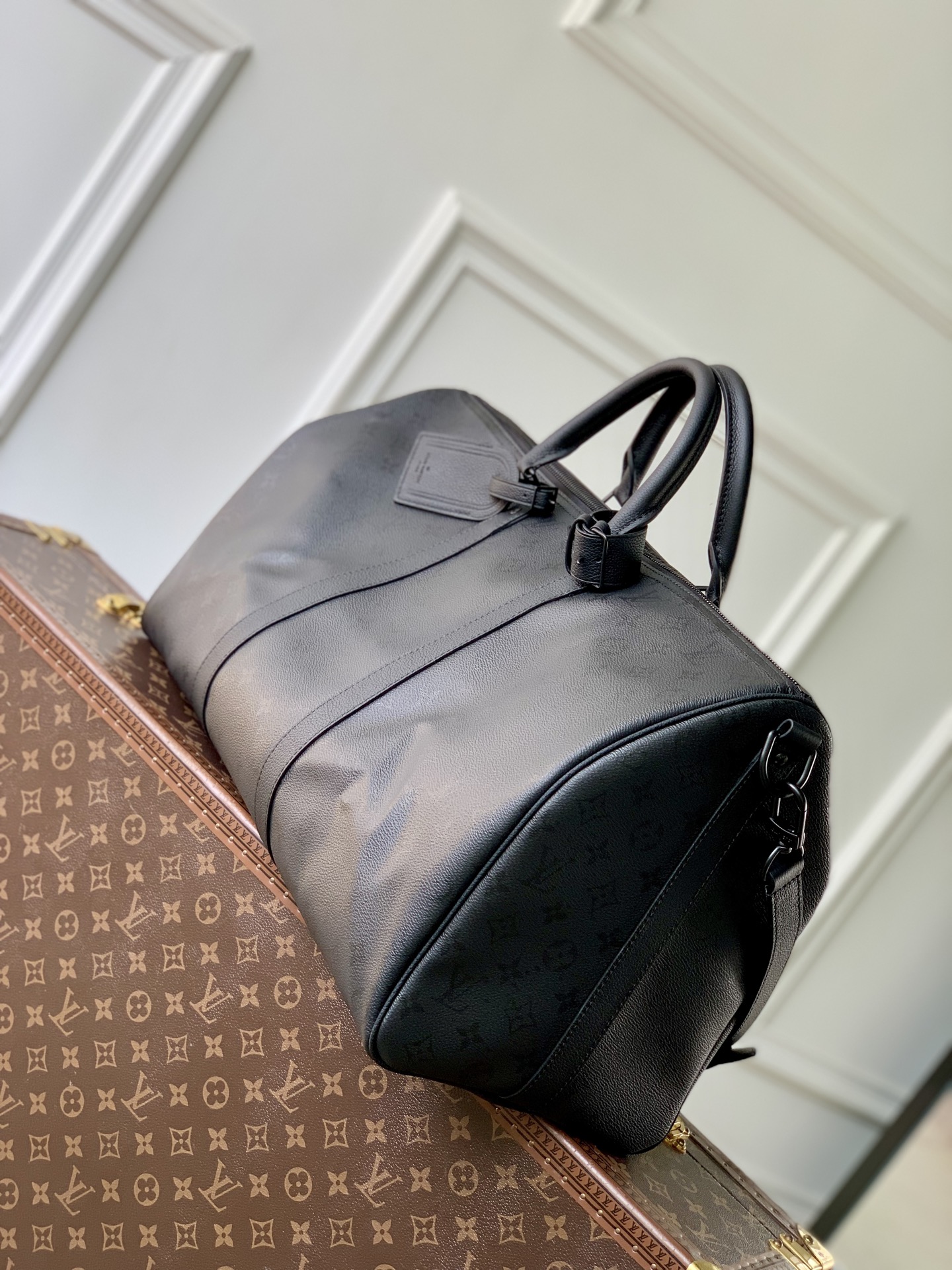 루이비통(LV) Keepall Bandoulière 키폴 반둘리에 50 여행 가방 (모노그램 미드나잇)