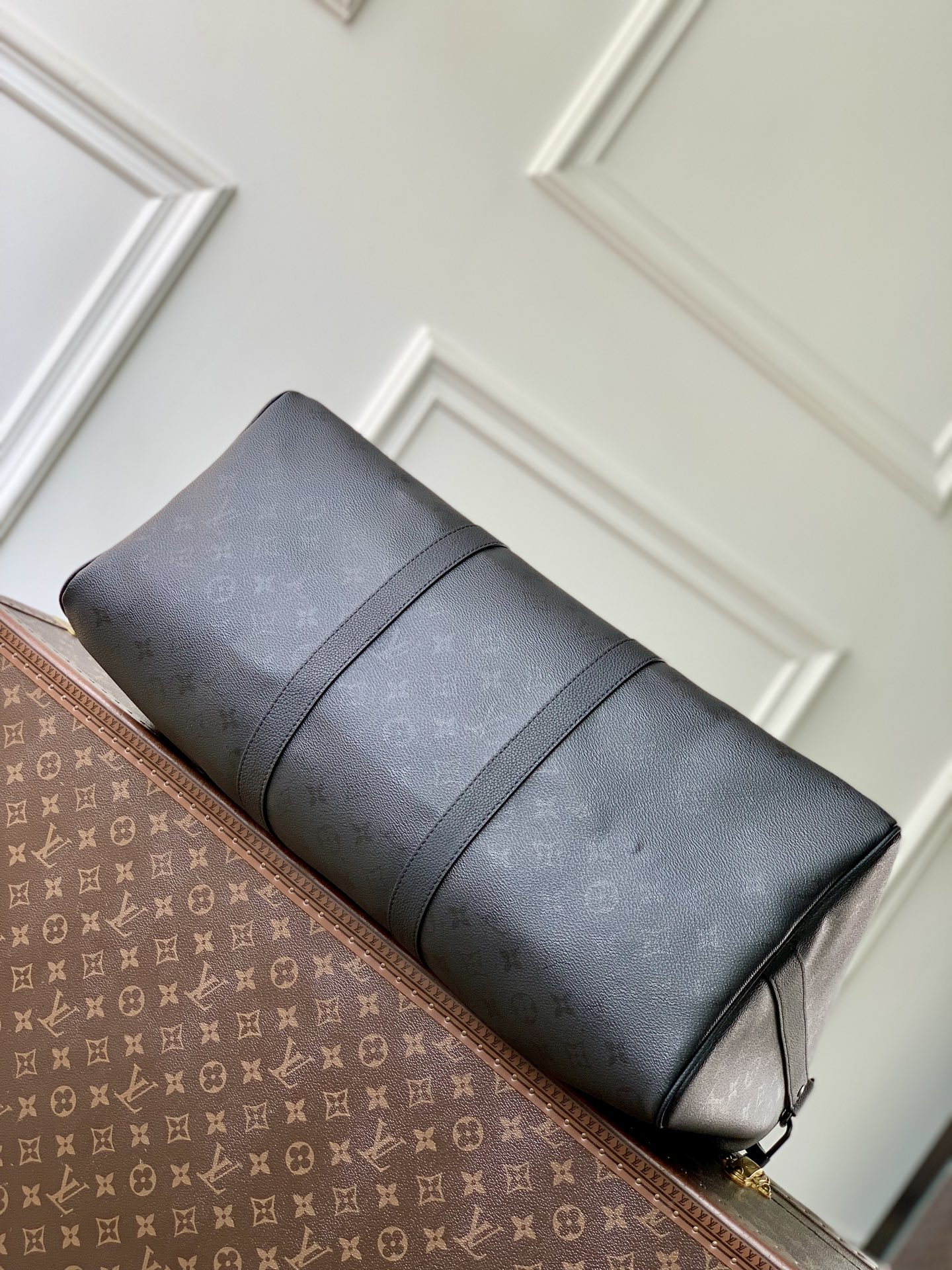 루이비통(LV) Keepall Bandoulière 키폴 반둘리에 50 여행 가방 (모노그램 미드나잇)