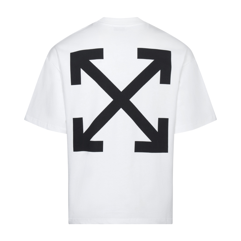 오프화이트(OFF-WHITE) 추상 그래픽 프린트 반팔 티셔츠 의류