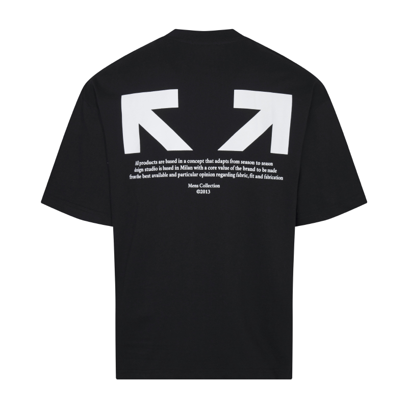 오프화이트(OFF-WHITE) 하프 애로우 프린트 반팔 티셔츠 의류