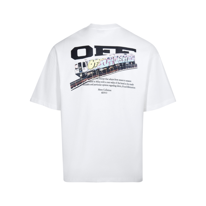 오프화이트(OFF-WHITE) 정글 그래픽 프린트 반팔 티셔츠 의류