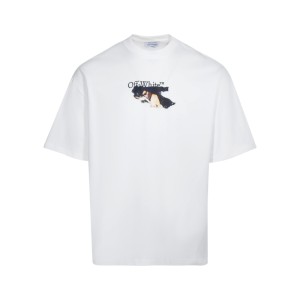 오프화이트(OFF-WHITE) 피규어 슬로건 애로우 반팔 티셔츠 의류