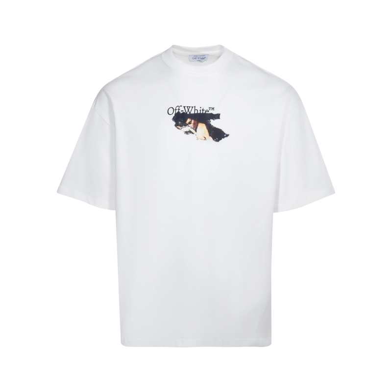 오프화이트(OFF-WHITE) 피규어 슬로건 애로우 반팔 티셔츠 의류