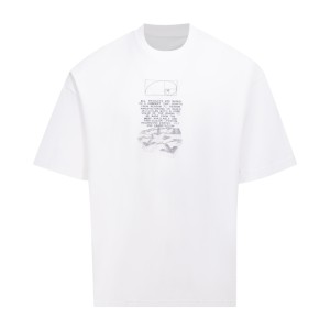 오프화이트(OFF-WHITE) 백 레터링 반팔 티셔츠 의류