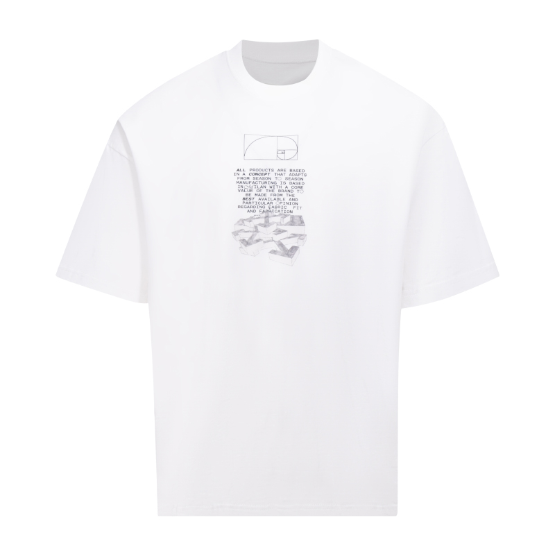 오프화이트(OFF-WHITE) 백 레터링 반팔 티셔츠 의류