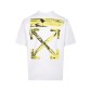 오프화이트(OFF-WHITE) 골드 브러시 애로우 반팔 티셔츠 의류