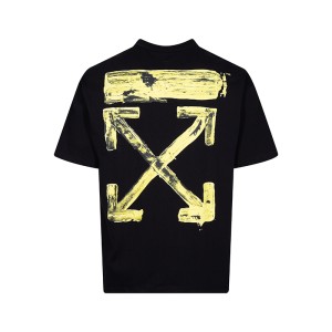 오프화이트(OFF-WHITE) 골드 브러시 애로우 반팔 티셔츠 의류