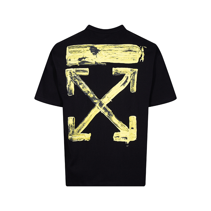 오프화이트(OFF-WHITE) 골드 브러시 애로우 반팔 티셔츠 의류