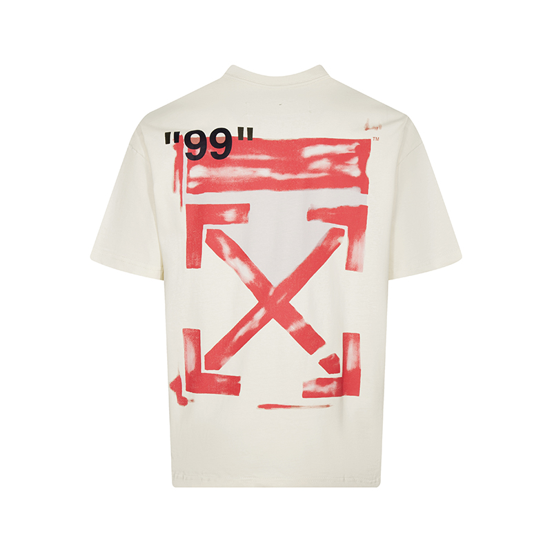 오프화이트(OFF-WHITE) “99” 그래피티 반팔 티셔츠 의류