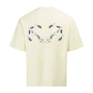 오프화이트(OFF-WHITE) 페이즐리 자수 반팔 티셔츠 의류